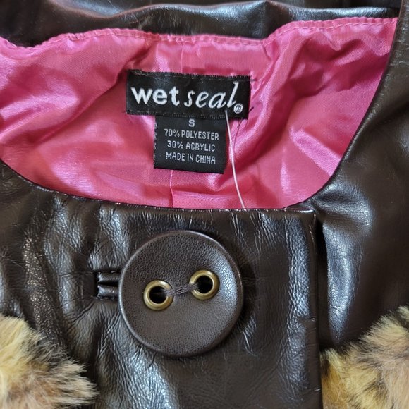 Wet Seal Bolero Jacket Shrug Cheetah Leopard Fake Fur Y2K 90's - Picture 5 of 15
